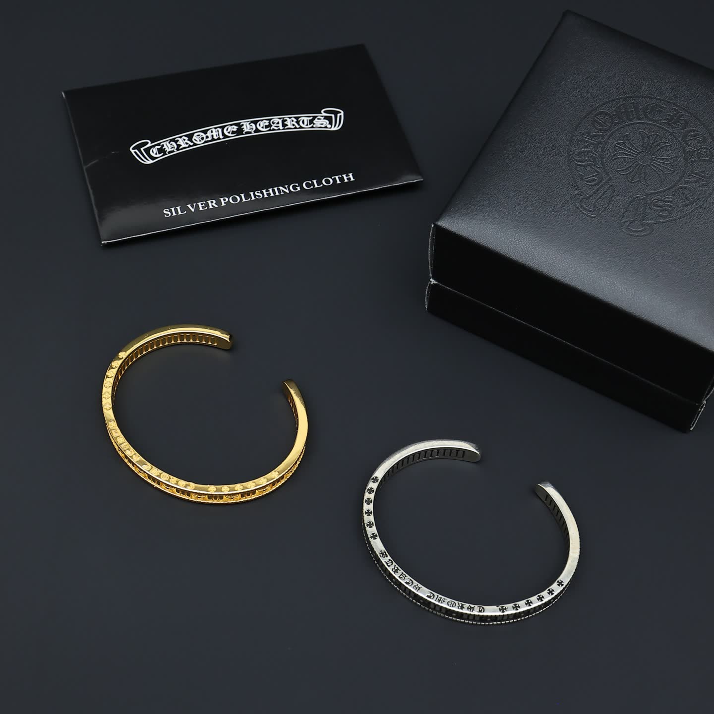Chrome Hearts Silver Cuff Bracelet